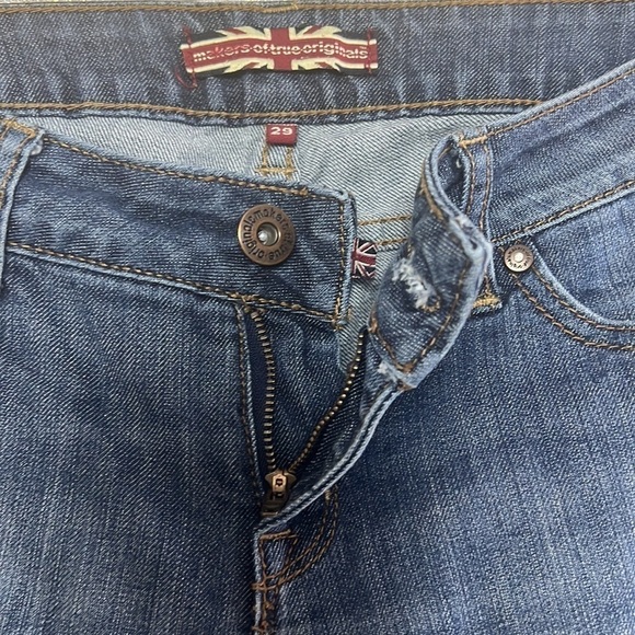 MAKERS Of True Originals Medium Blue Wash Straight Ankle Jeans Size 29 - Picture 6 of 15
